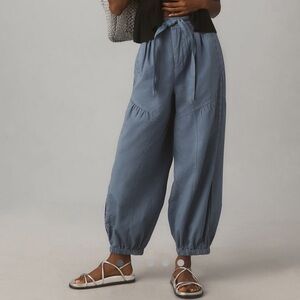 Anthropologie Washed Eyelet Jogger Pants